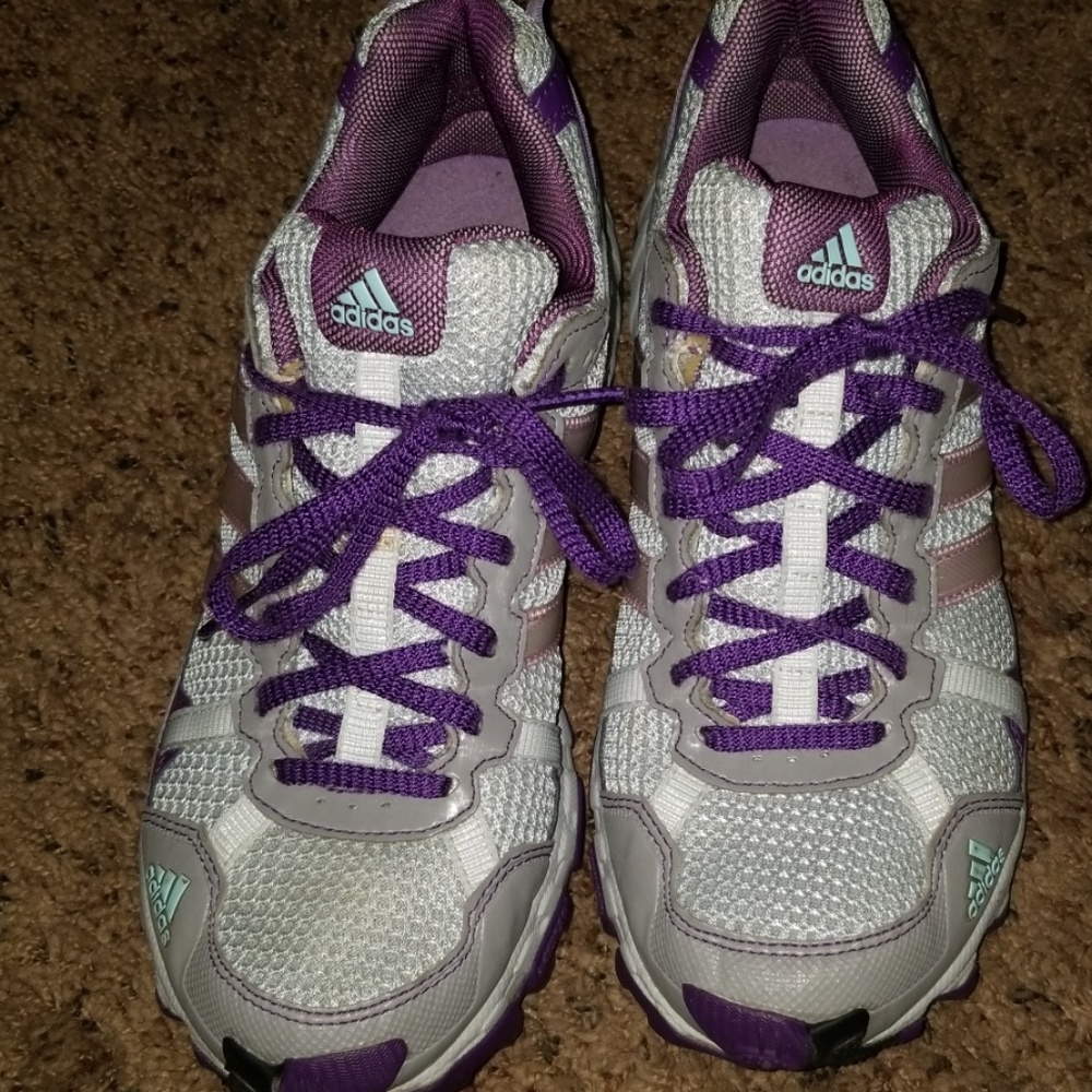 Purple and gray ADIDAS